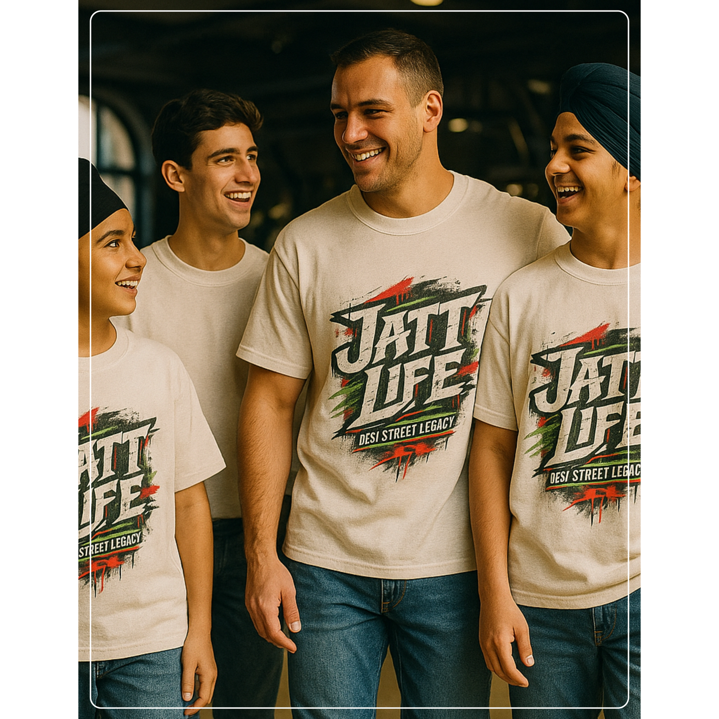 Jatt Life Unisex Oversized Tshirt Premium quality