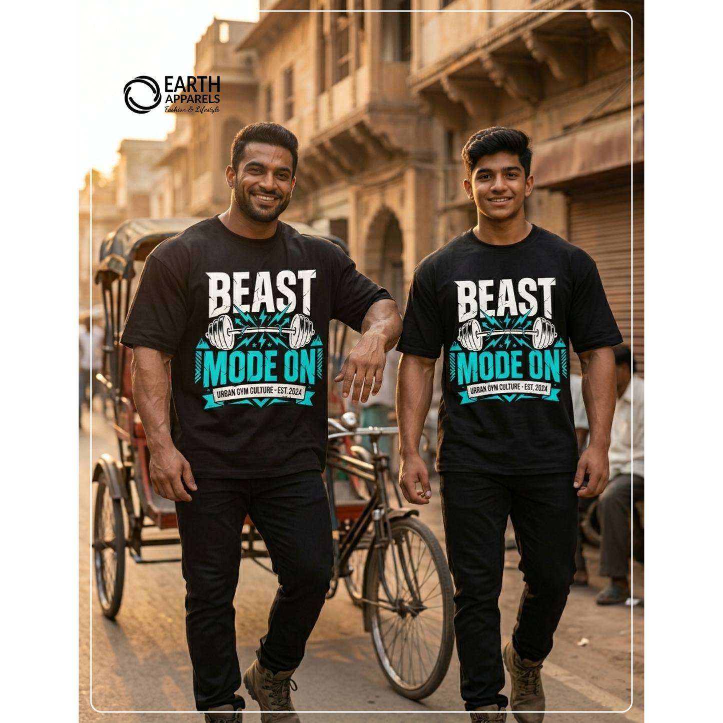 Beast Mode On Unisex Oversized Tshirt Premium Quality