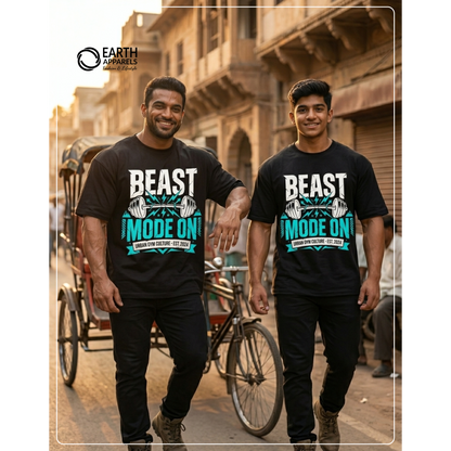 Beast Mode On Unisex Oversized Tshirt Premium Quality