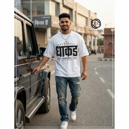 Dhaakad Haryanvi Oversized Tshirt Premium Fabric