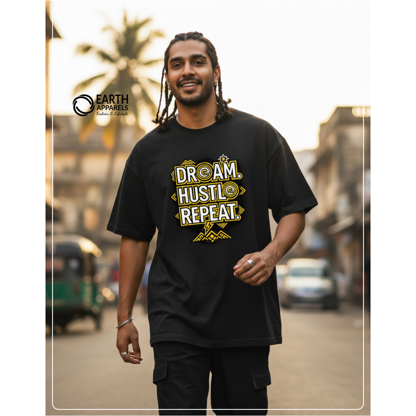 Dream Hustle Repeat Unisex Oversized Tshirt Premium Quality