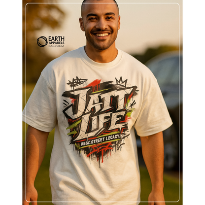 Jatt Life Unisex Oversized Tshirt Premium quality