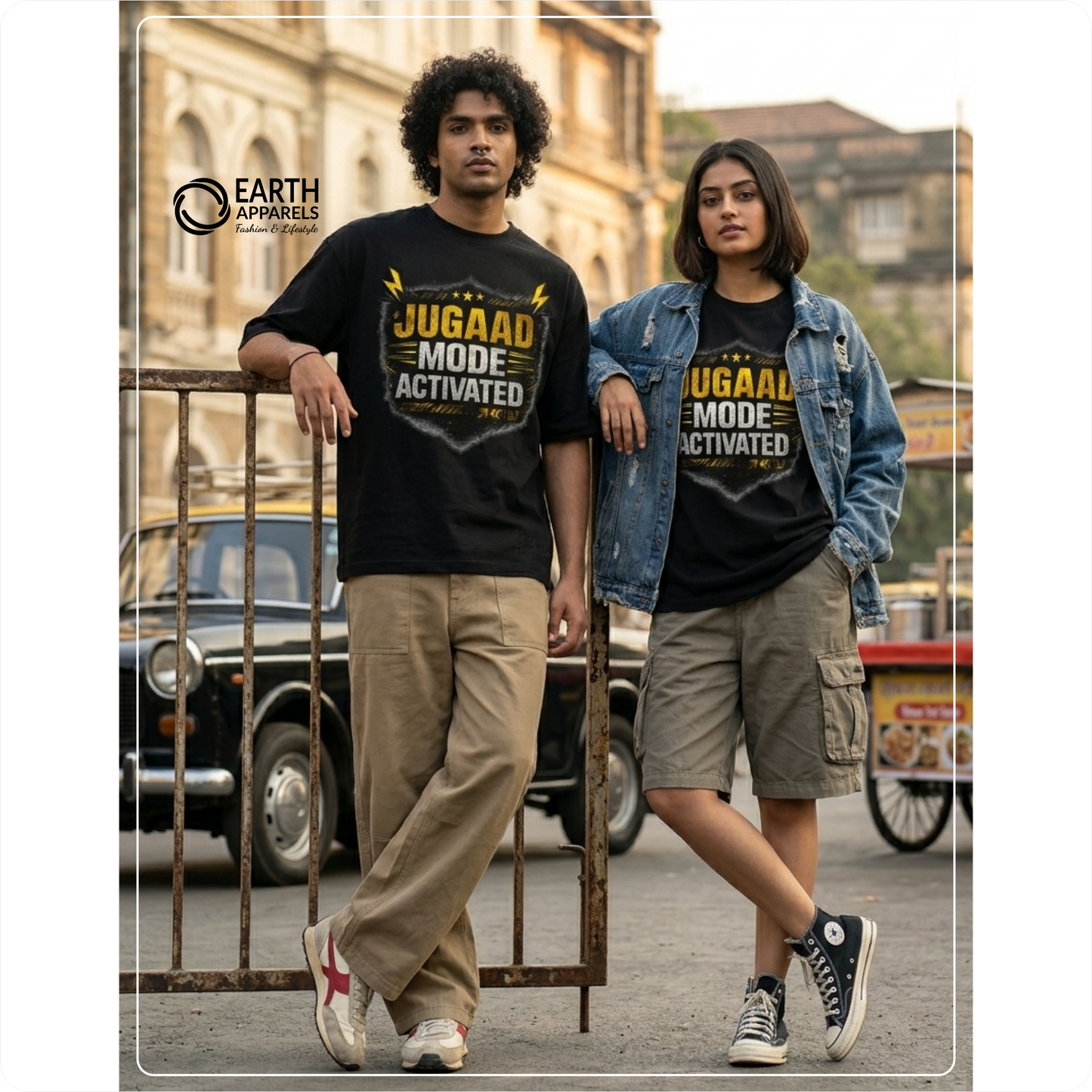 Jugaad Mode Activated Unisex Oversized Tshirt Premium Quality