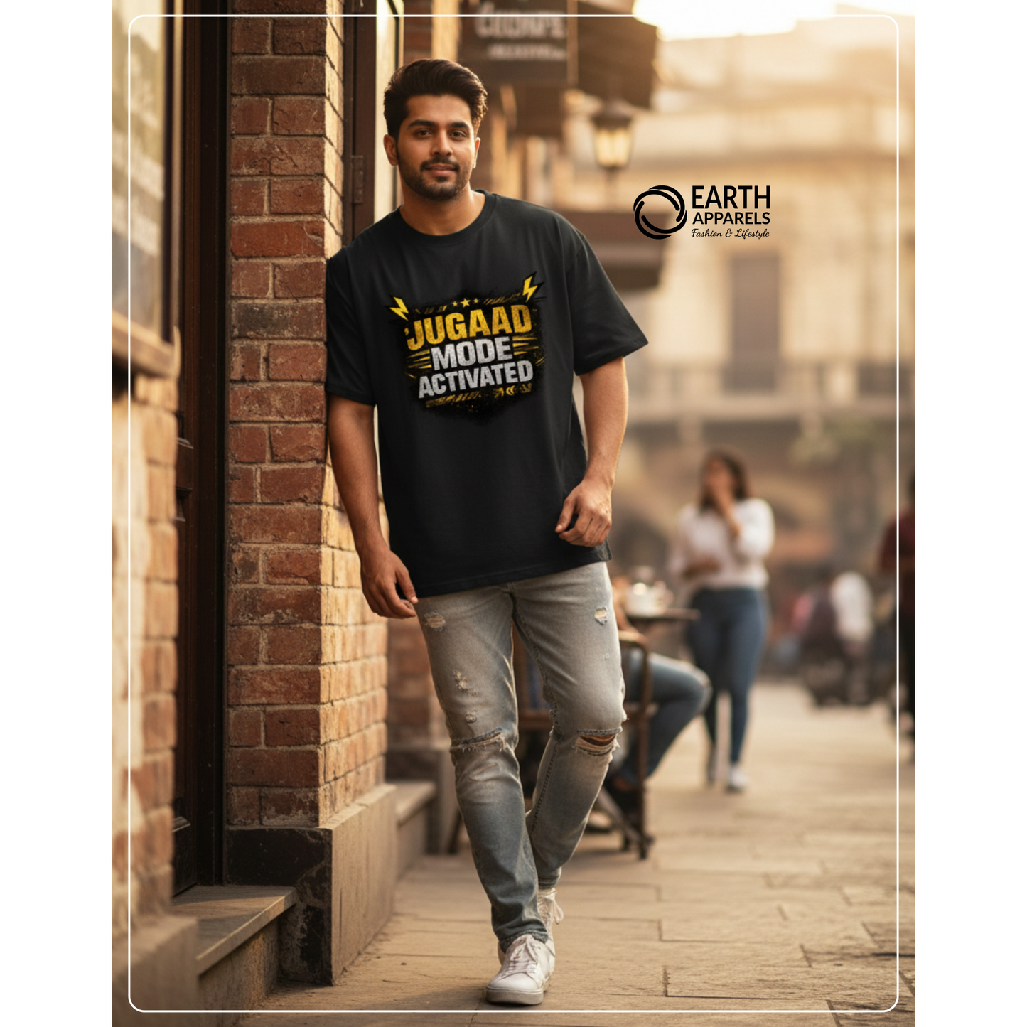 Jugaad Mode Activated Unisex Oversized Tshirt Premium Quality