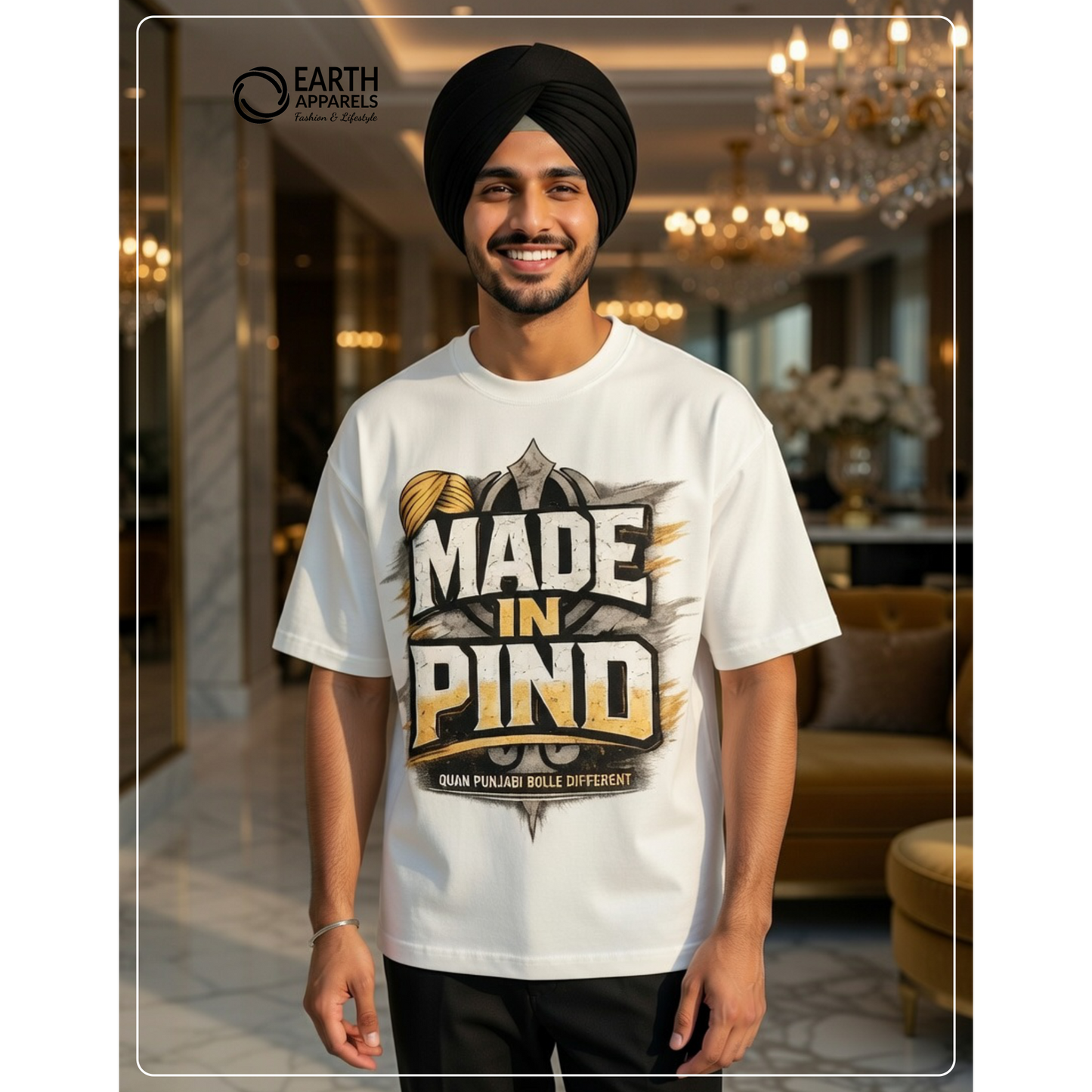 Made In Pind Unisex Oversized Tshirt Premium Quality