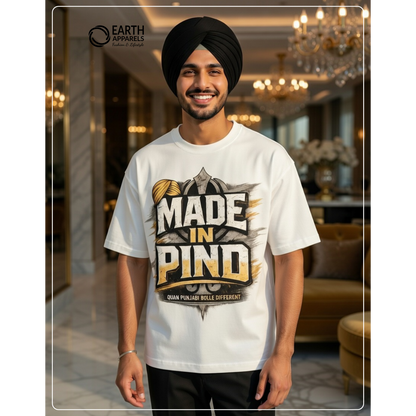Made In Pind Unisex Oversized Tshirt Premium Quality