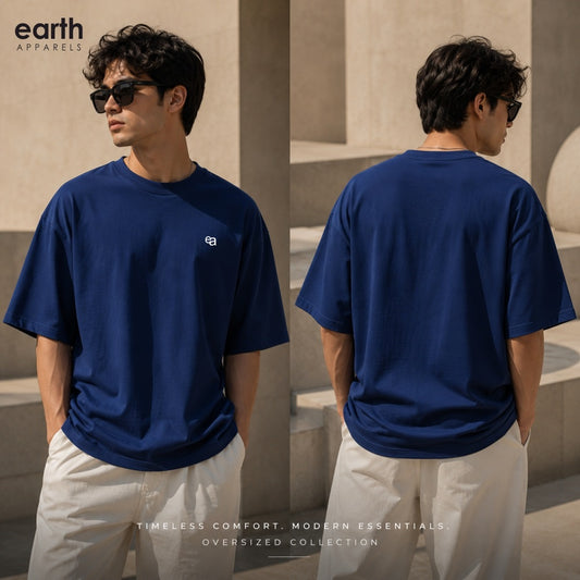 Plain Dark Unisex Oversized Premium T-Shirt