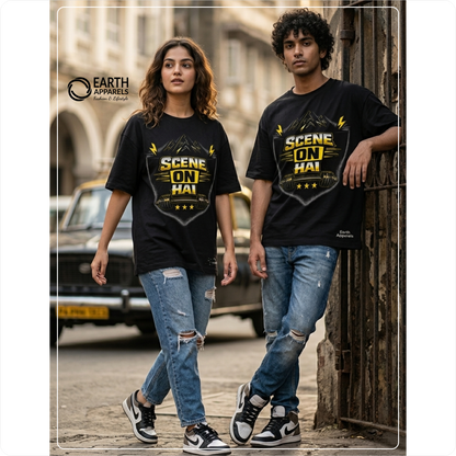 Scene On Hai Unisex Oversized Tshirt Premium Quality